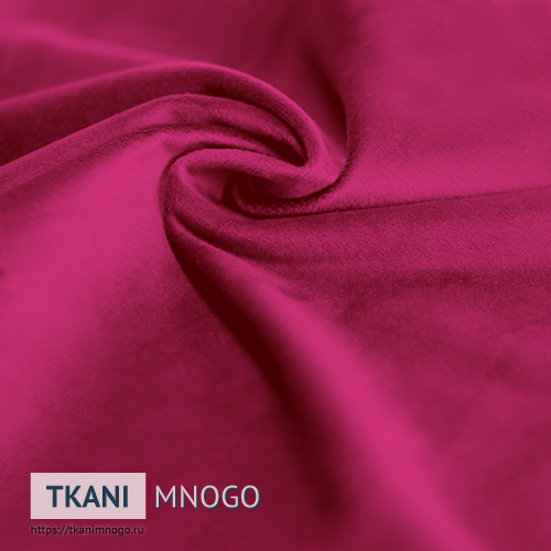 Фото “АМО-14” (однотонный бордовый) - фактуры бархата