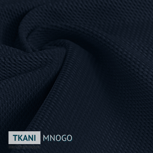 Фото обивки велюра “Kvadro-10” (однотонный синий)