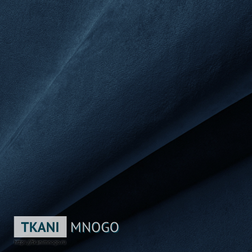 Фото фактуры велюра “21” (однотонный синий)