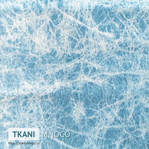 Фото обивки велюра “2-25” (узор голубой)