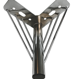 Опора угловая М019 Н150 хром (ножка мебельная)
 - Ножки хромированные